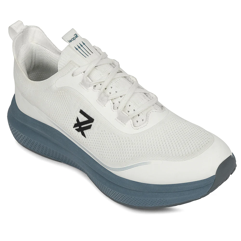 Leap7x White Sports Lacing Running Shoes For Men AUSTRIA-1 By Liberty