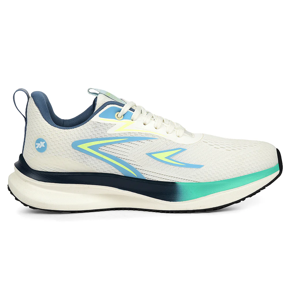 Leap7x White Sports Lacing Running Shoes For Men BELARUS-1 By Liberty - Image 2