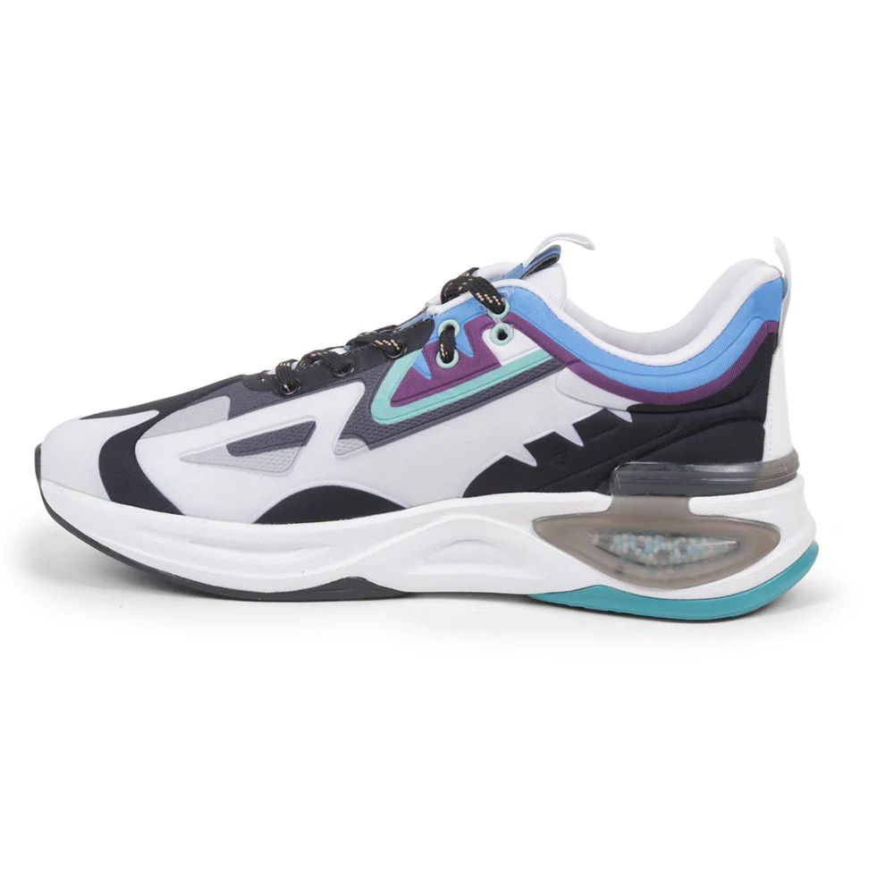 Leap7x White Sports Lacing Running Shoes For Men HANOVER-1 By Liberty - Image 3
