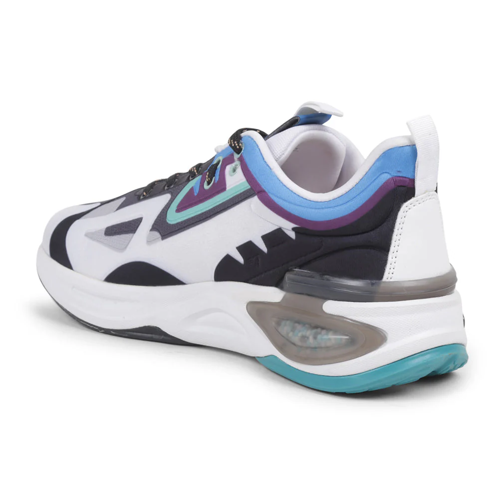 Leap7x White Sports Lacing Running Shoes For Men HANOVER-1 By Liberty - Image 4