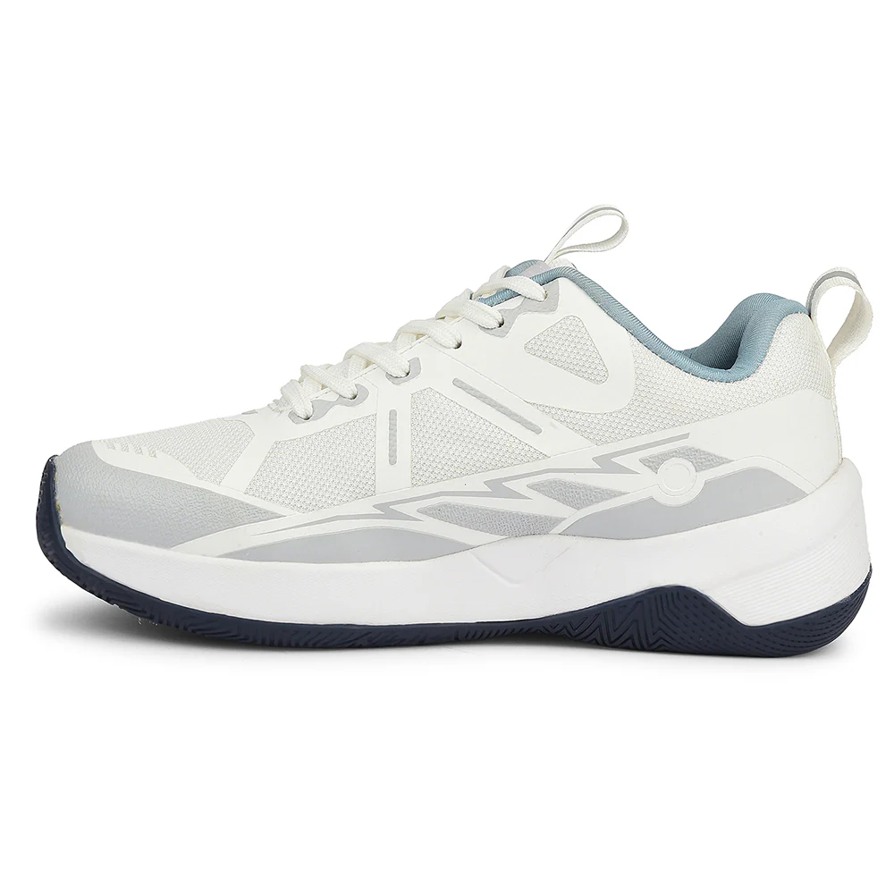 Leap7x White Sports Lacing Running Shoes For Men ROMIO By Liberty - Image 3