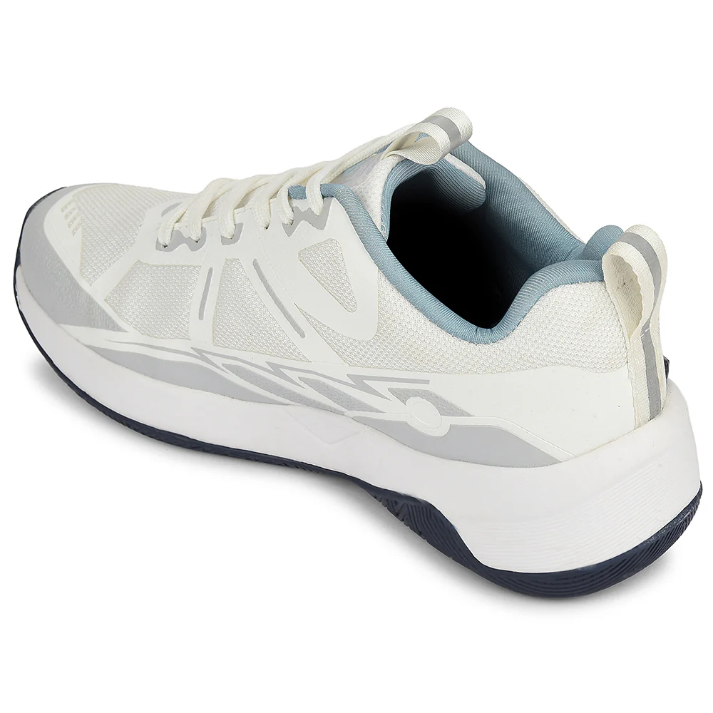 Leap7x White Sports Lacing Running Shoes For Men ROMIO By Liberty - Image 5