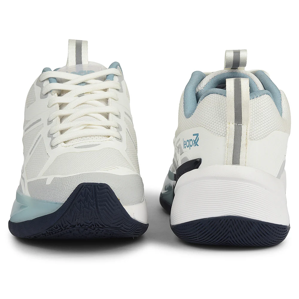 Leap7x White Sports Lacing Running Shoes For Men ROMIO By Liberty - Image 6
