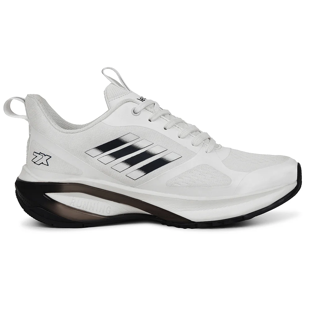 Leap7x White Sports Lacing Running Shoes For Men RUNNY-1E By Liberty - Image 2