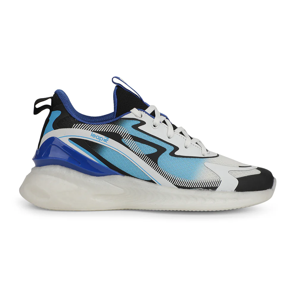 Leap7x White Sports Walking Shoes For Men HUNKES-1E By Liberty - Image 2