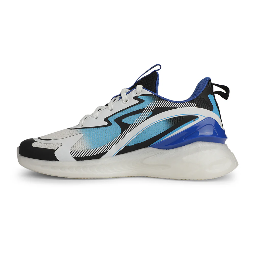 Leap7x White Sports Walking Shoes For Men HUNKES-1E By Liberty - Image 3