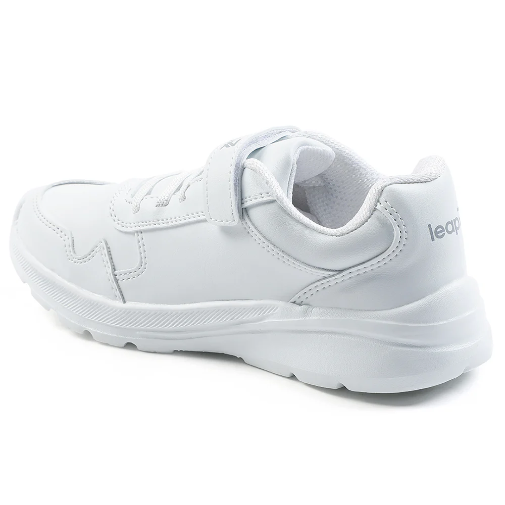Leap7x White Velcro Uniform School Shoes For Kids SCHLPRO-3 By Liberty - Image 9