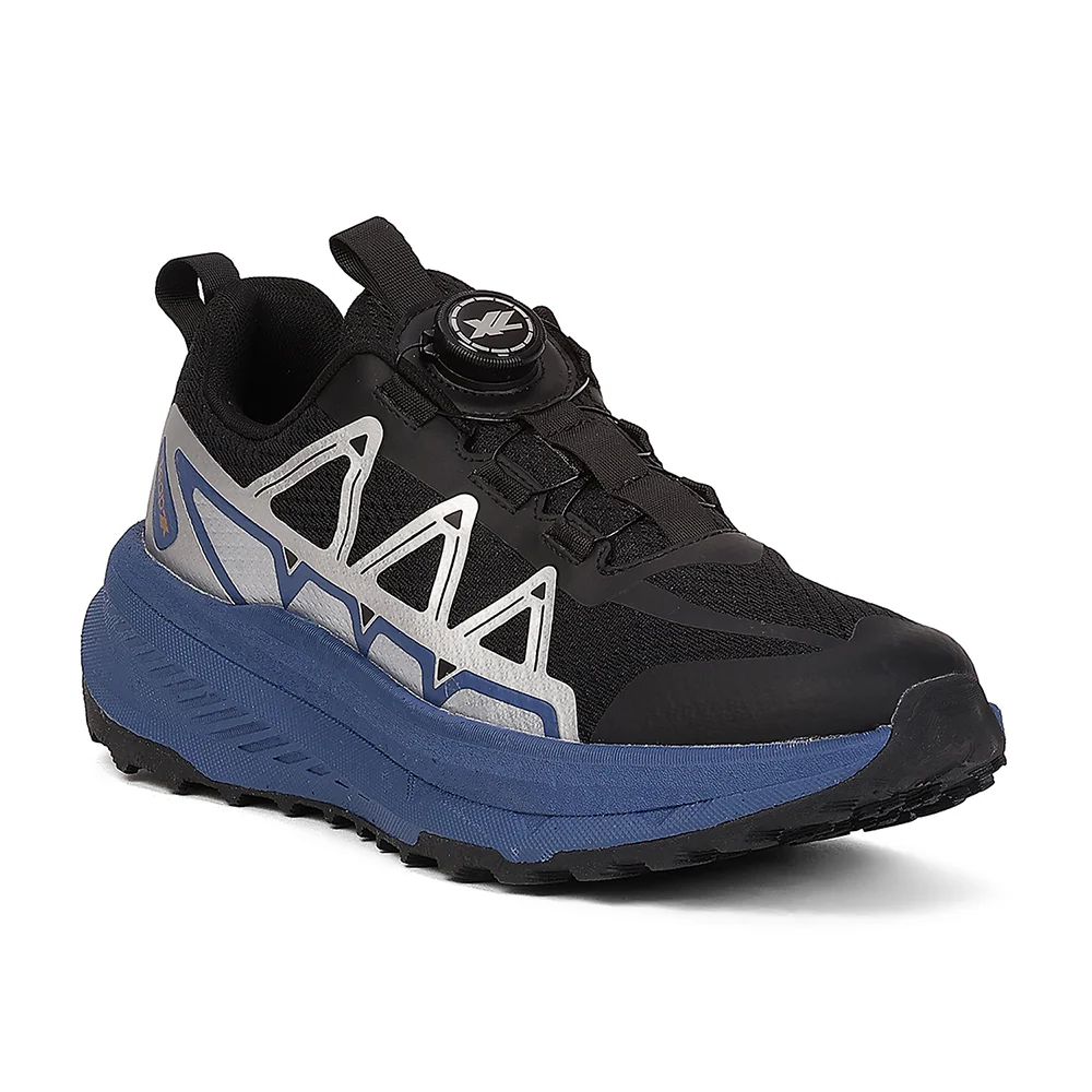 Leap7X ZQ-WFMN-44 Men's Black Slip-On Sports Shoes - TWIST & GO with Ortholite Insole