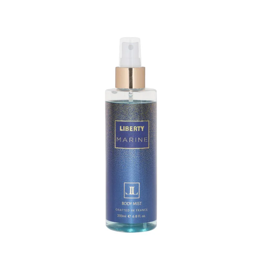 Liberty Luxury Marine Body Mist for Men & Women Long Lasting Aquatic Fragrance Travel Friendly Perfume Body Spray Crafted in France 200ml