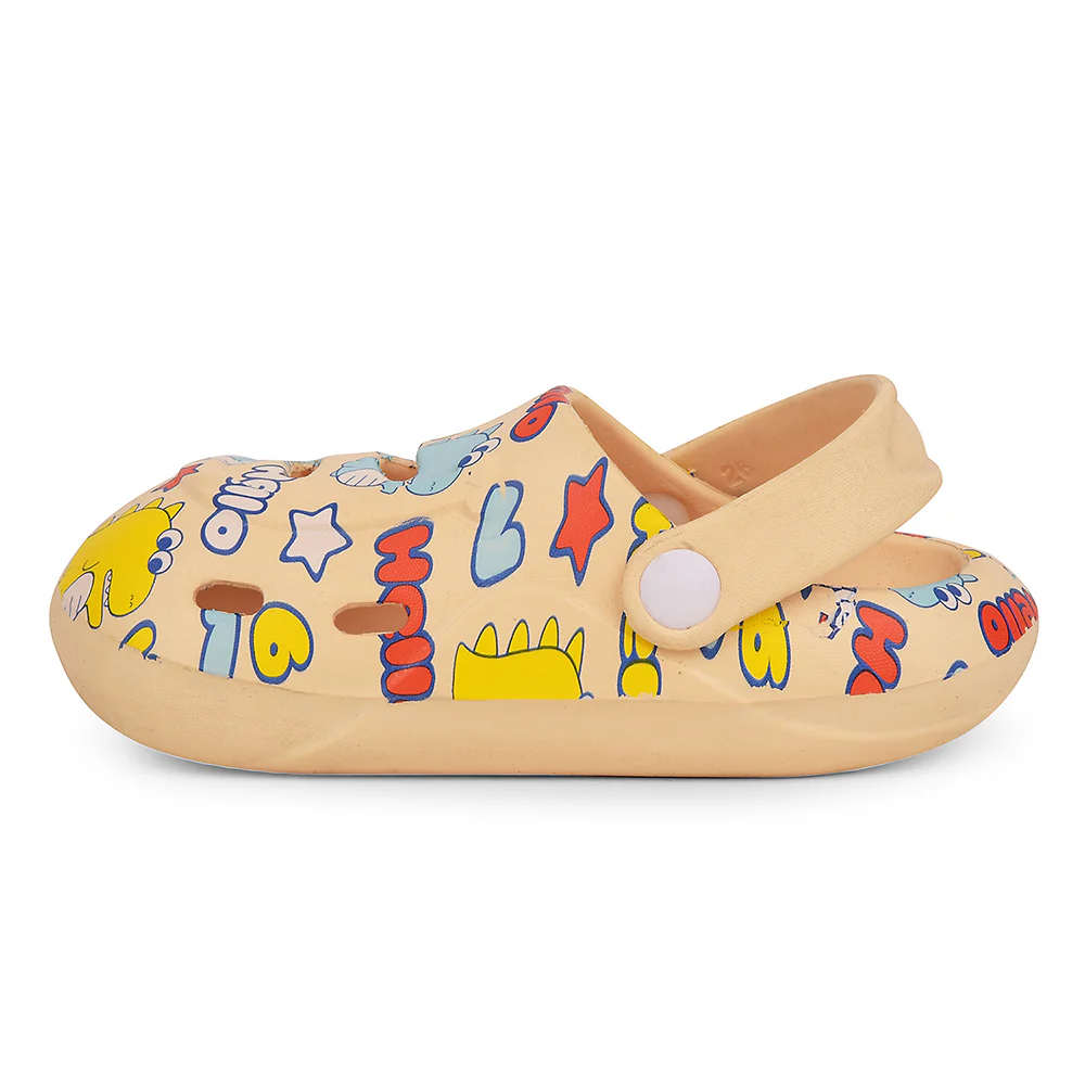 Lucy & Luke Beige Casual Clogs For Kids SANDWALK By Liberty - Image 3