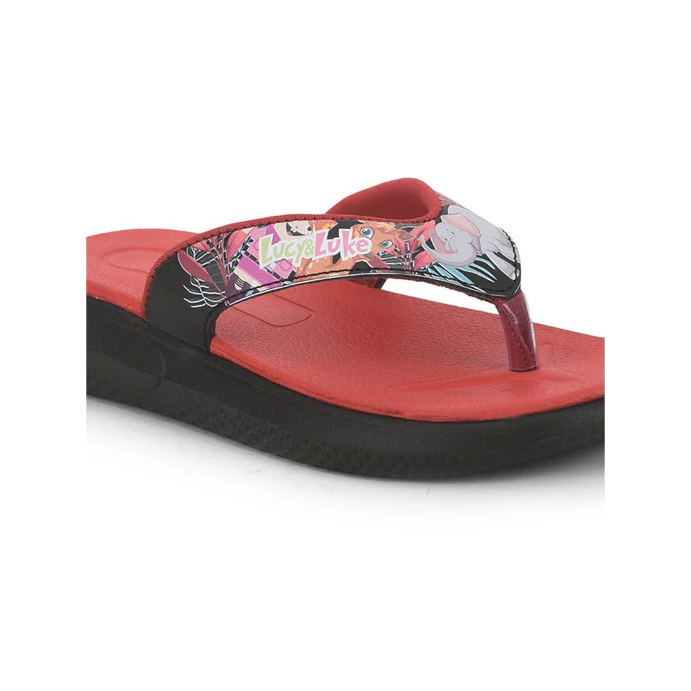 Lucy & Luke (Black) Casual Flip-Flop For Kids HIPPO-30T By Liberty - Image 6
