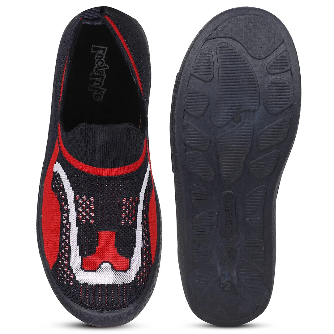 Lucy & Luke (Black) Casual Non Lacing Shoes For Kids 8152-1 By Liberty - Image 7
