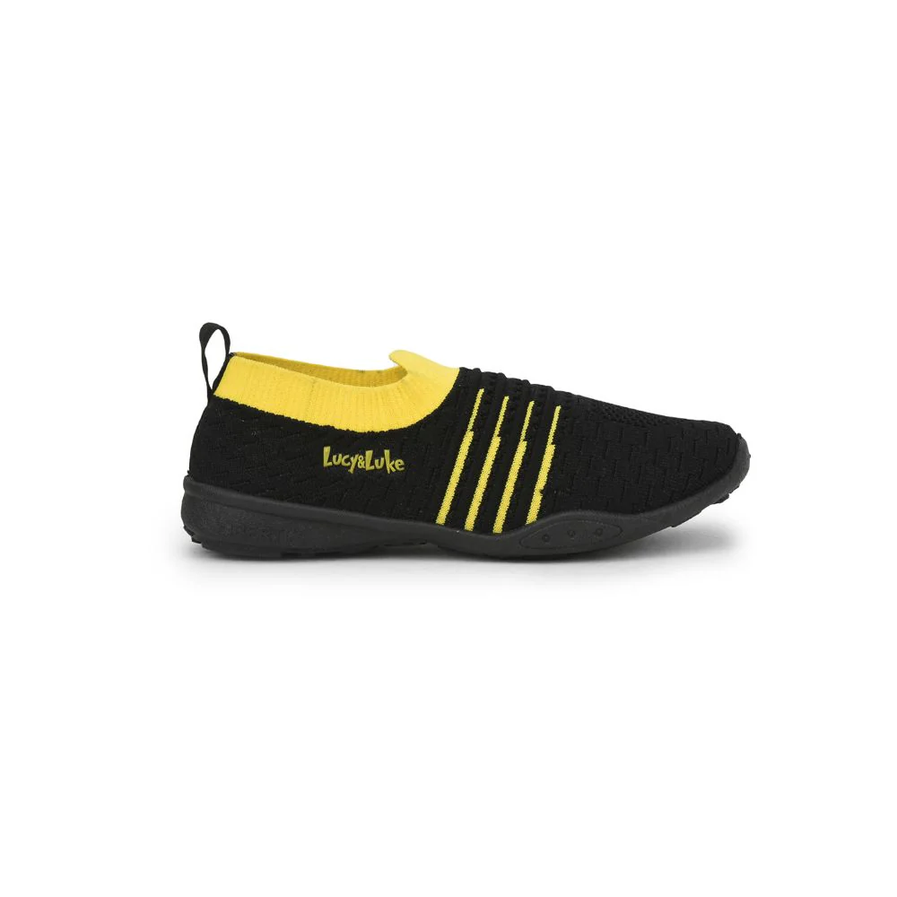 Lucy & Luke (Black) Casual Non Lacing Shoes For Kids PEYTONE-M By Liberty - Image 2