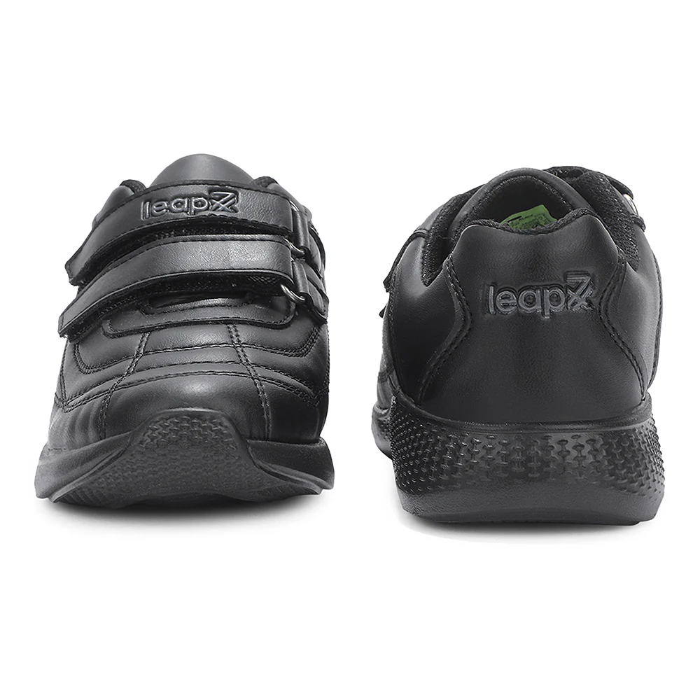 Lucy & Luke Black Casual Non Lacing Uniform School Shoes For Kids FUNRUN-E By Liberty - Image 8
