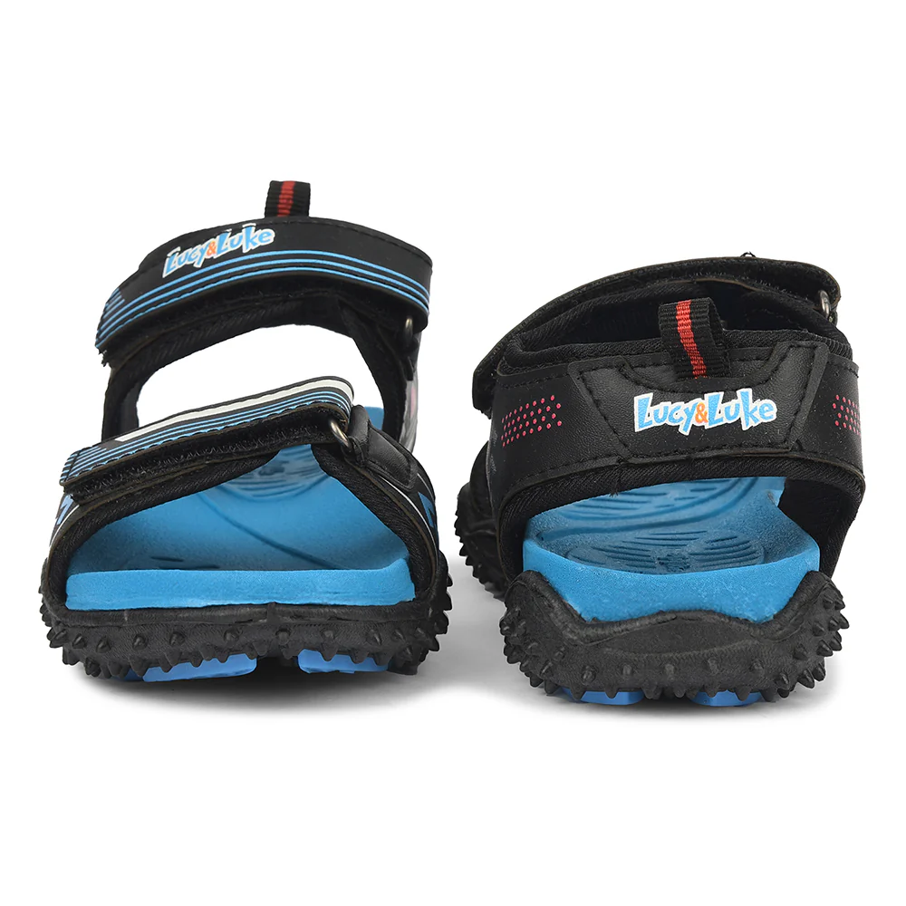 Lucy & Luke Black Casual Sandal For Kids ASPIRE-50 By Liberty - Image 6