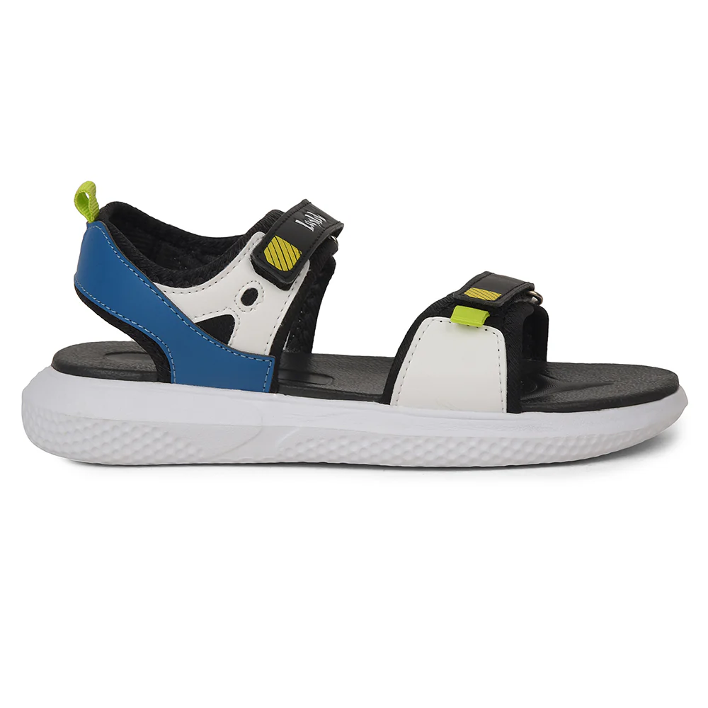 Lucy & Luke Black Casual Sandal For Kids HIPPO-99 By Liberty - Image 2