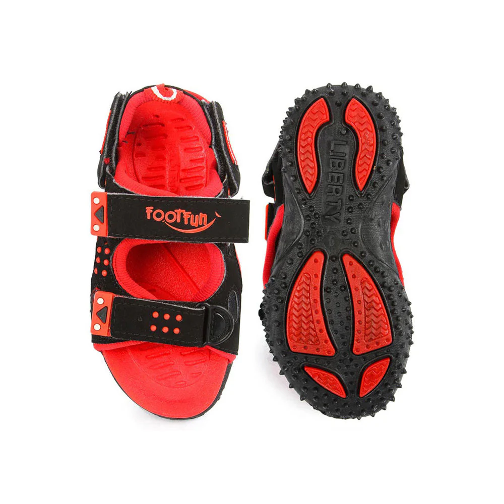 Lucy & Luke (Black) Casual Sandal For Kids SPLENDOR By Liberty - Image 5
