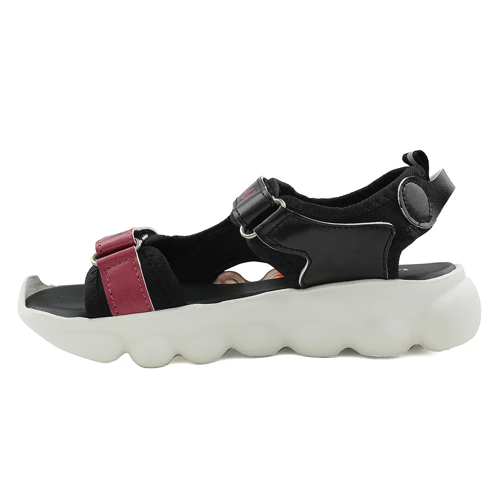 Lucy & Luke Black Casual Sandal For Kids SWINGS-1 By Liberty - Image 3