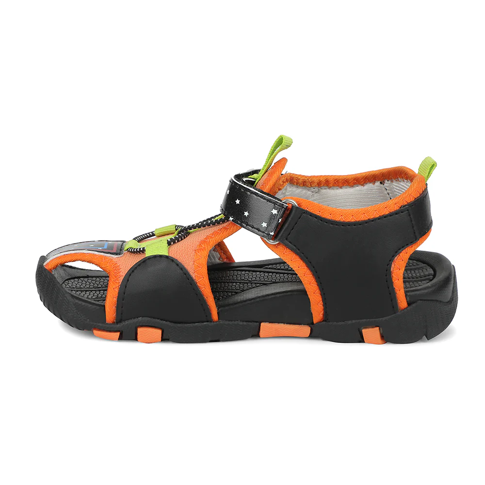 Lucy & Luke Black Casual Sandal For Kids ZOOT-1 By Liberty - Image 3