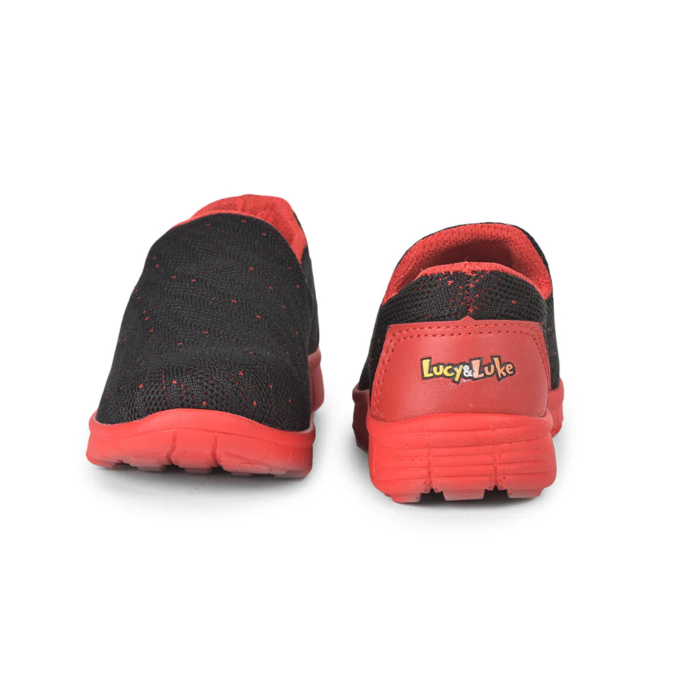 Lucy & Luke (Black) Sports Non Lacing Walking Shoes For Kids 2123-10 By Liberty - Image 6