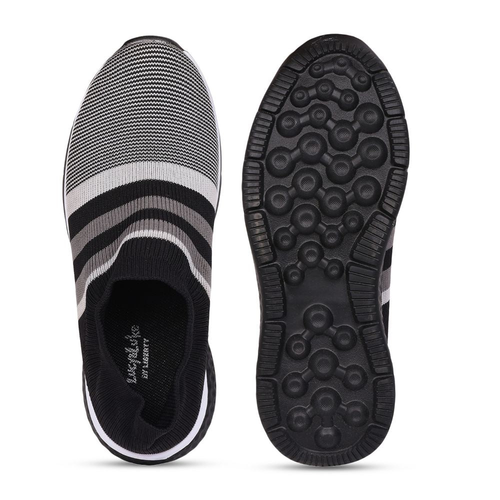 Lucy & Luke (Black) Sports Non Lacing Walking Shoes For Kids By Liberty - Image 6