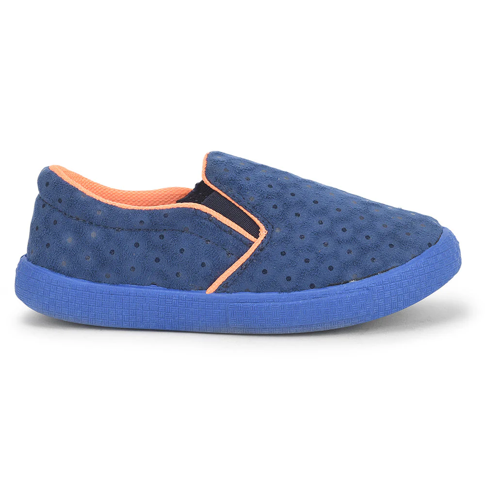 Lucy & Luke (Blue) Casual Non Lacing Shoes For Kids BASTIAN-3M By Liberty - Image 2