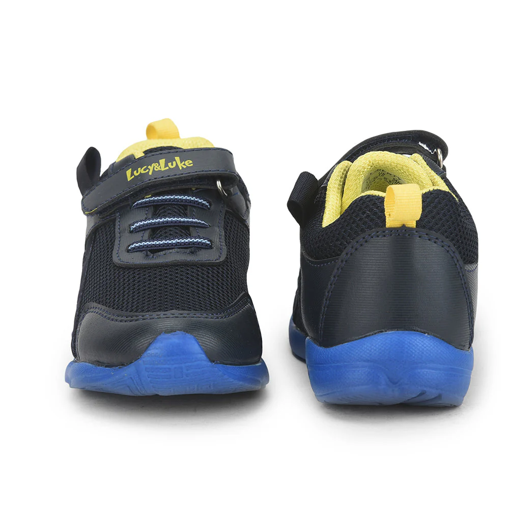Lucy & Luke (Blue) Casual Non Lacing Shoes For Kids KSN-32 By Liberty - Image 4