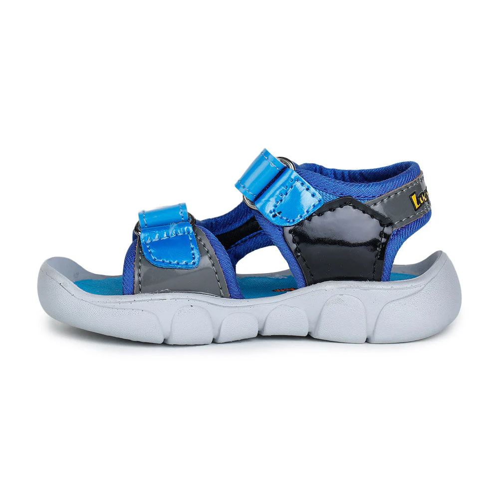 Lucy & Luke (Blue) Casual Sandal For Kids FLYNN-11 By Liberty - Image 2