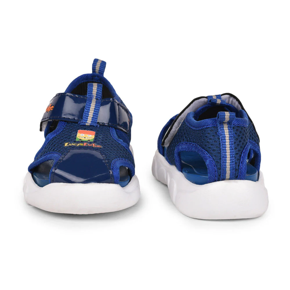 Lucy & Luke (Blue) Casual Sandal For Kids FLYNN-29 By Liberty - Image 4