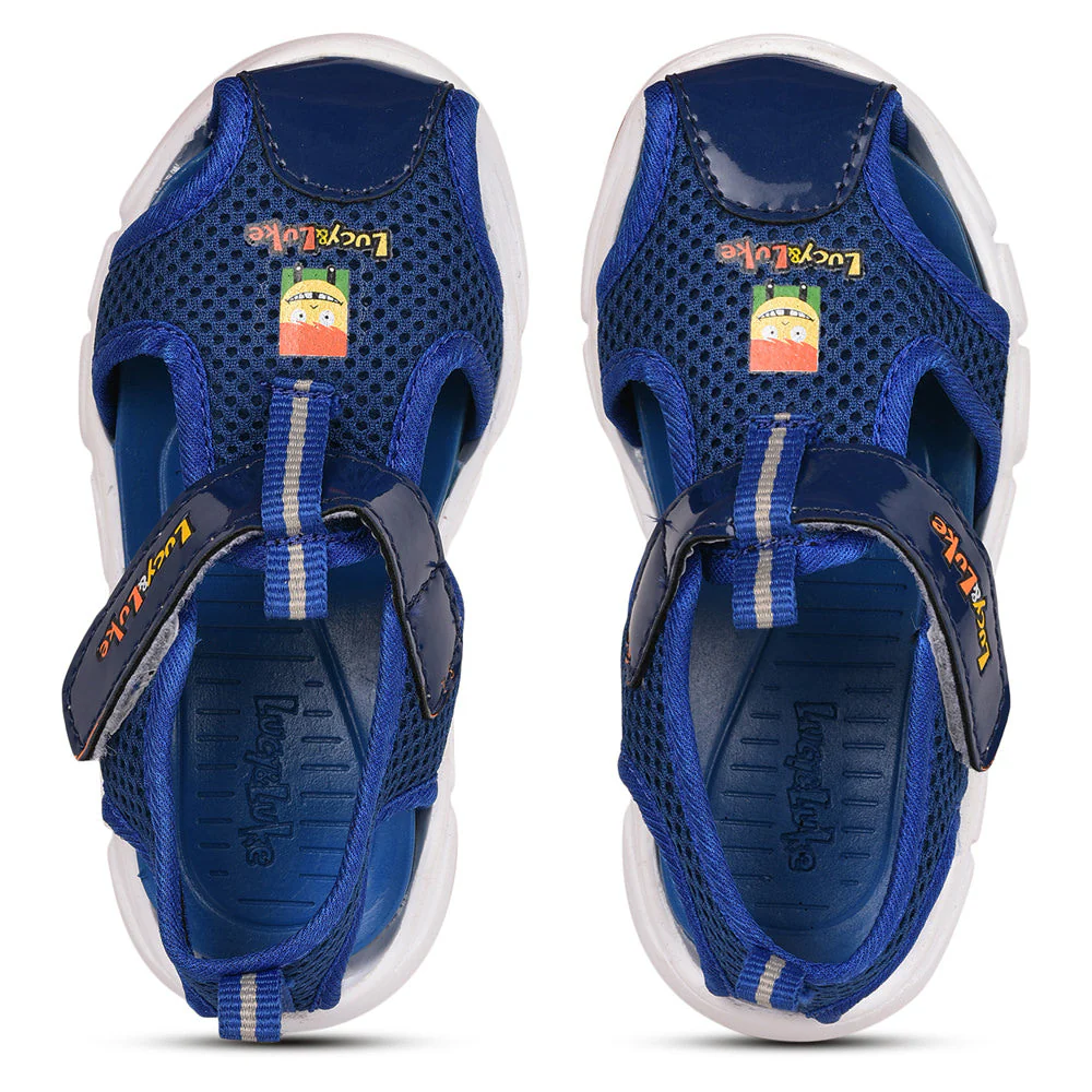 Lucy & Luke (Blue) Casual Sandal For Kids FLYNN-29 By Liberty - Image 5