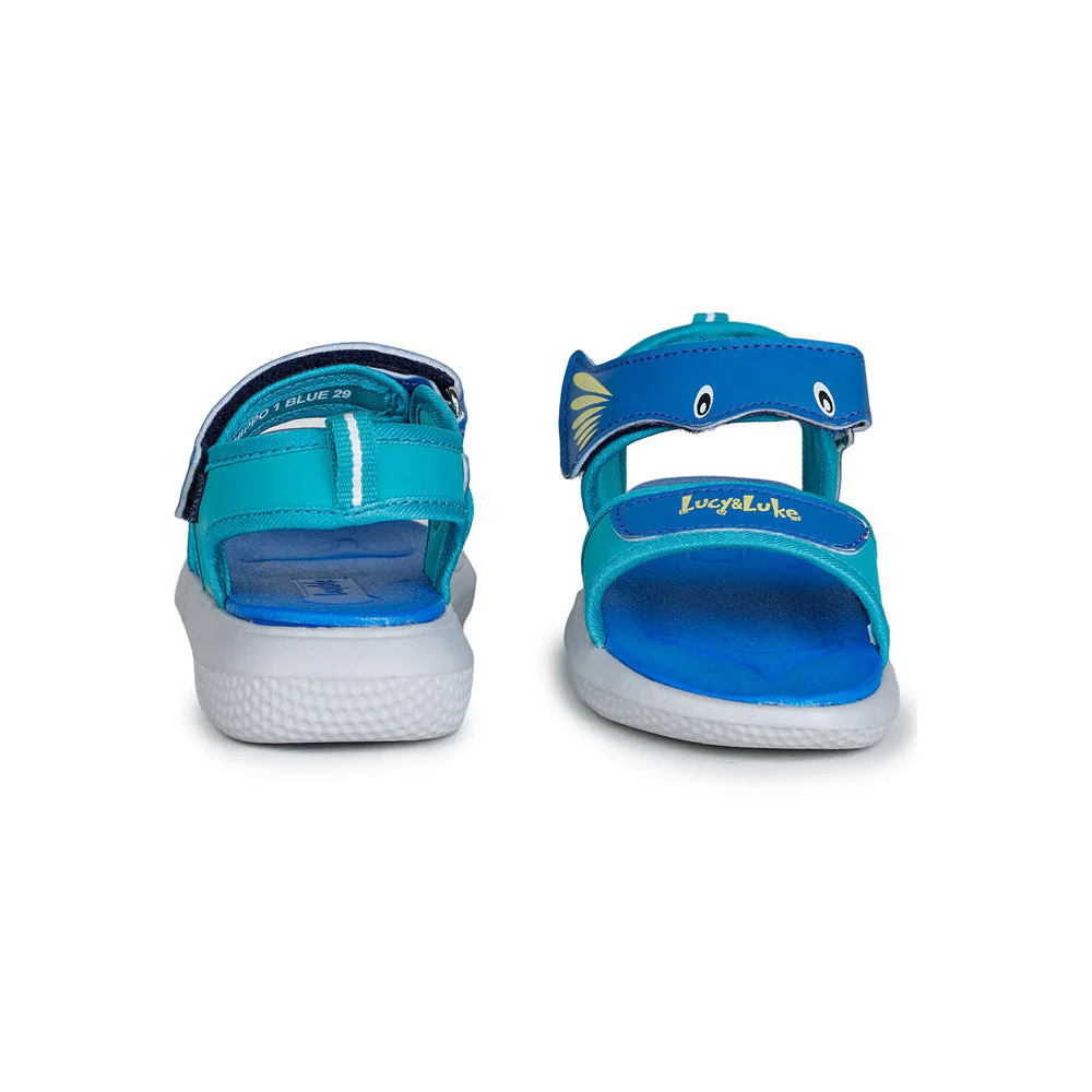 Lucy & Luke Blue Casual Sandal For Kids HIPPO-1 By Liberty - Image 4