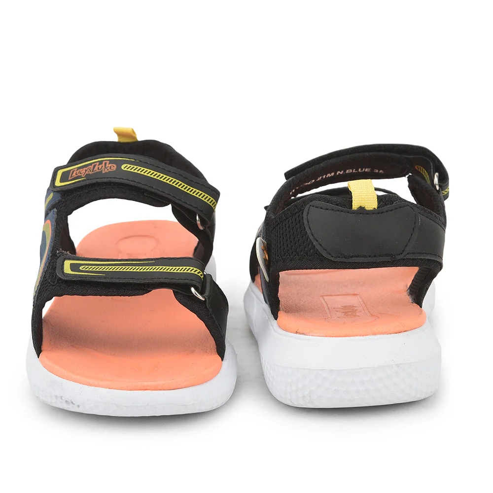 Lucy & Luke (Blue) Casual Sandal For Kids HIPPO-21M By Liberty - Image 4