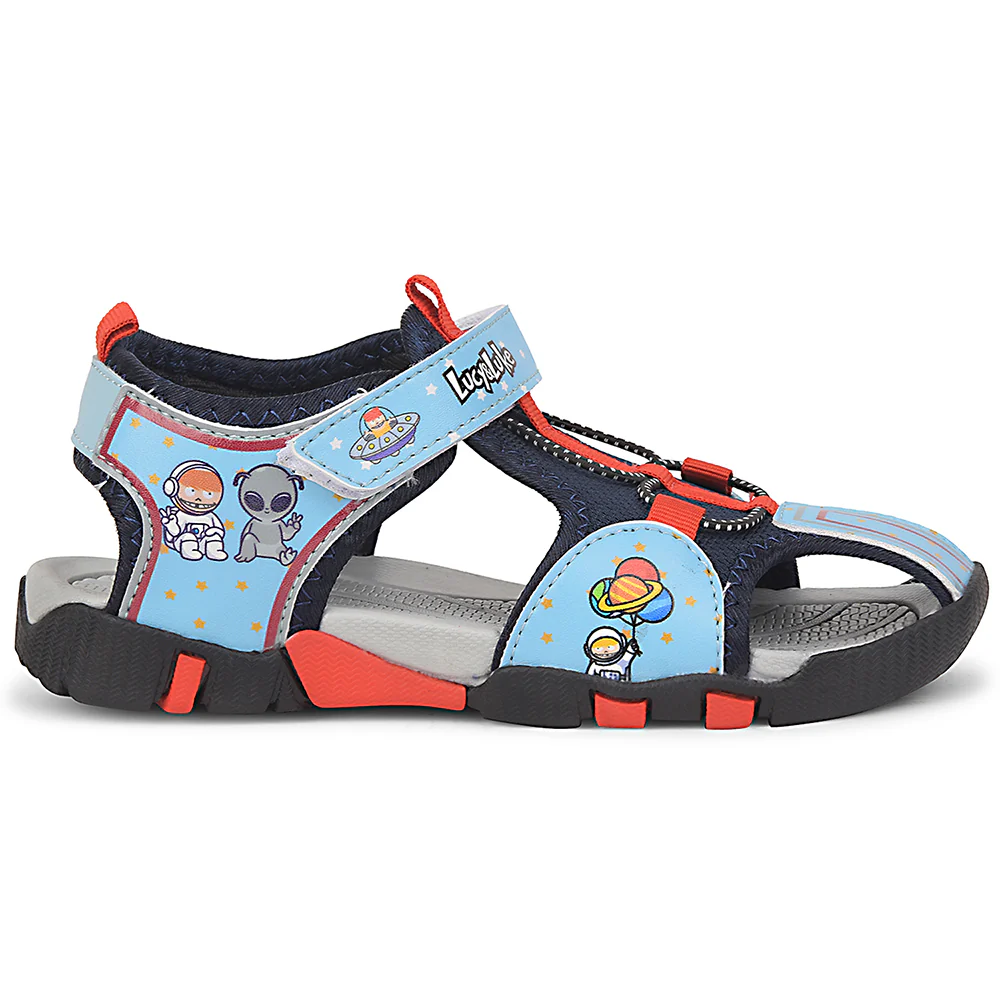 Lucy & Luke Blue Casual Sandal For Kids ZOOT-1 By Liberty - Image 2