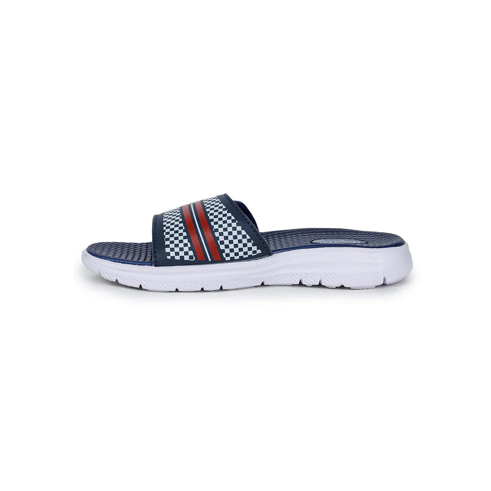 Lucy & Luke Casual Blue Slides For Kids OPPO-4S By Liberty - Image 2