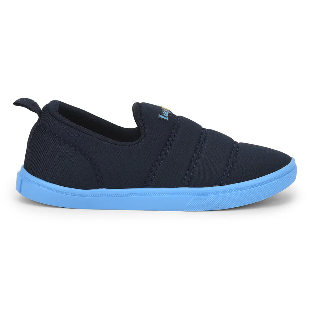 Lucy & Luke (Blue) Sports Non Lacing Shoes For Kids MINT-9 By Liberty - Image 2