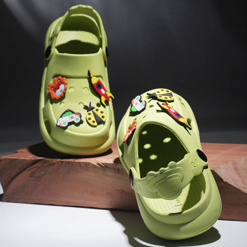 Lucy & Luke By Liberty ALEX Kids Green Clogs - Image 4