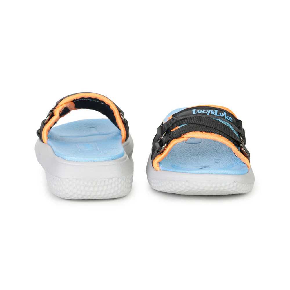 Lucy & Luke Blue Slides For Kids HIPPO-12S By Liberty - Image 2