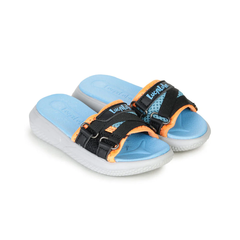 Lucy & Luke Blue Slides For Kids HIPPO-12S By Liberty - Image 5