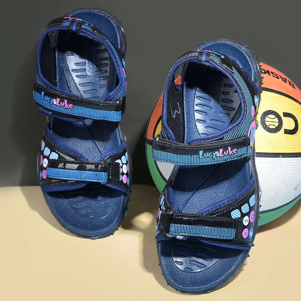 Lucy & Luke by Liberty Kids 8074-303 N.Blue Casual Sandal - Image 4
