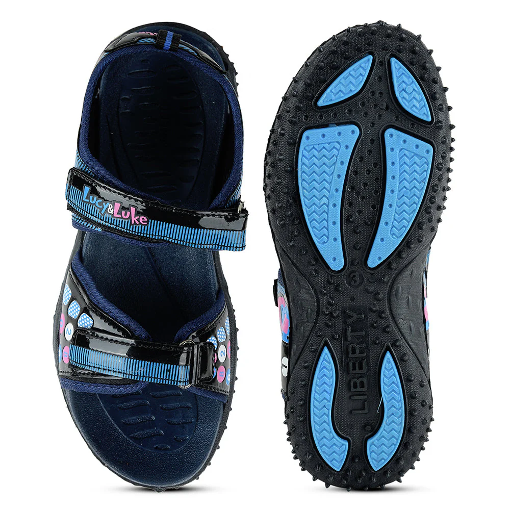 Lucy & Luke by Liberty Kids 8074-303 N.Blue Casual Sandal - Image 6