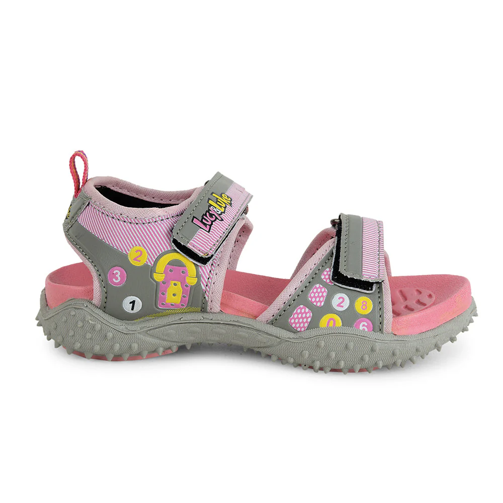 Lucy & Luke Pink Casual Sandal For Kids 8074-304 By Liberty - Image 2