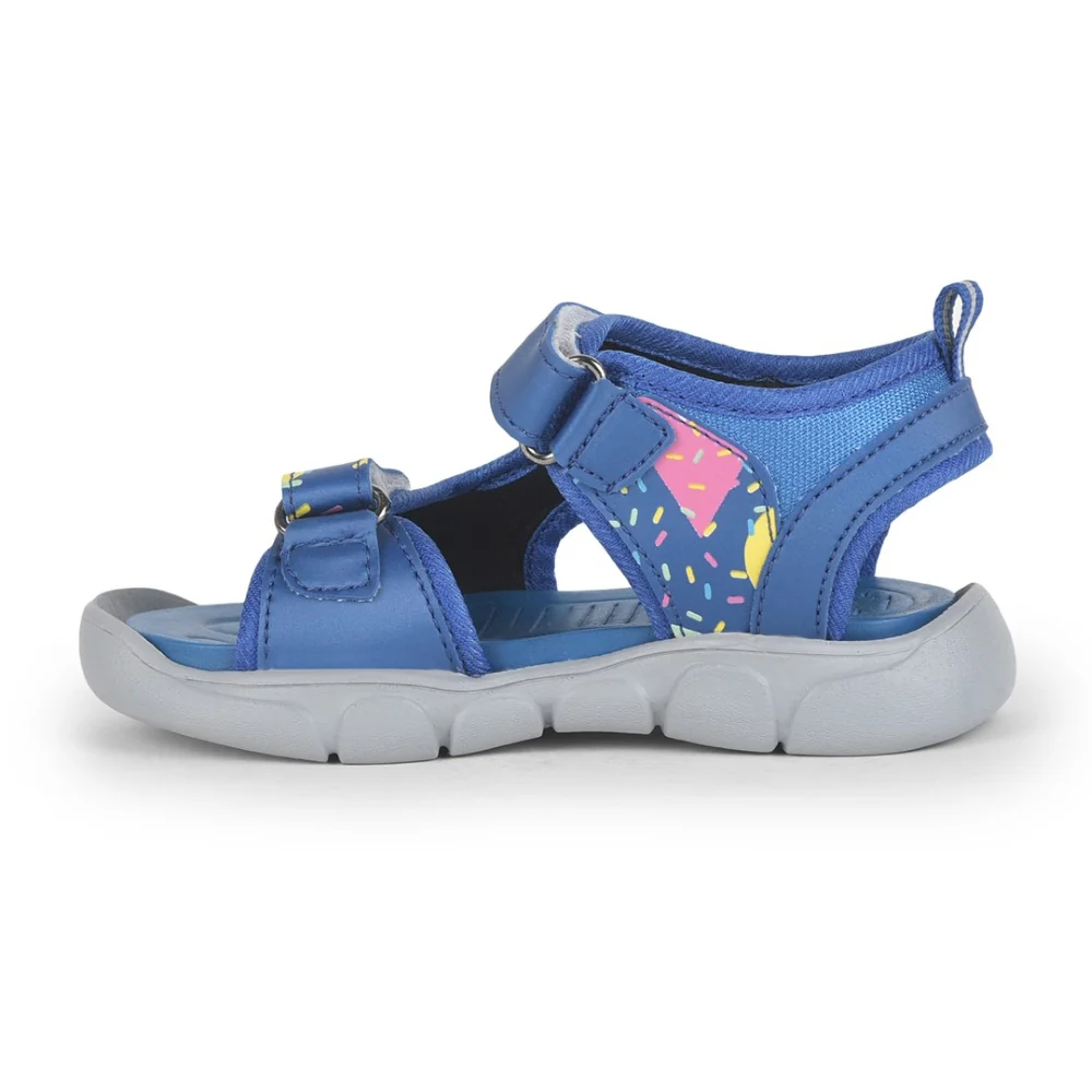 Lucy & Luke Royal Blue Casual Sandal For Kids FLYNN-42 By Liberty - Image 3
