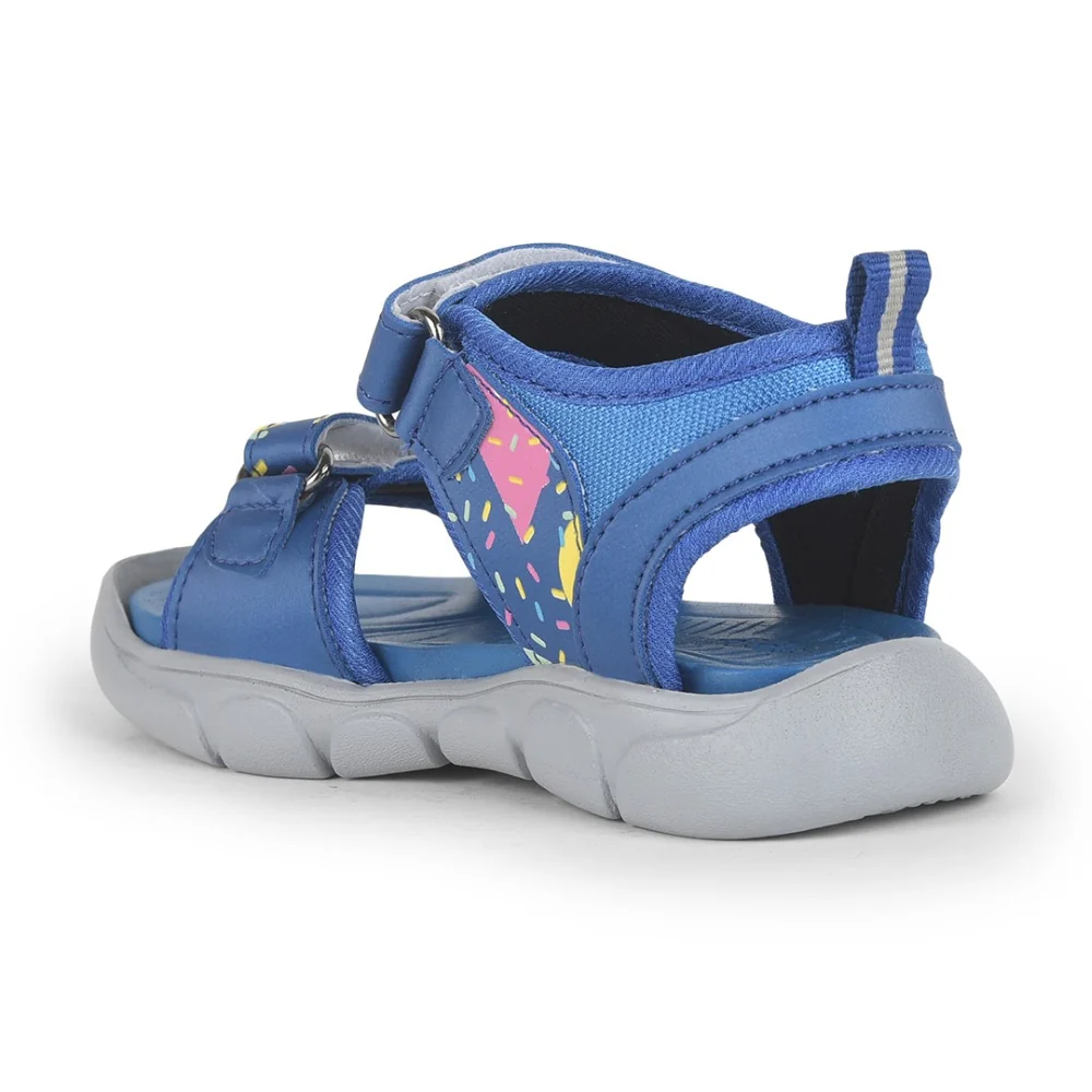 Lucy & Luke Royal Blue Casual Sandal For Kids FLYNN-42 By Liberty - Image 4