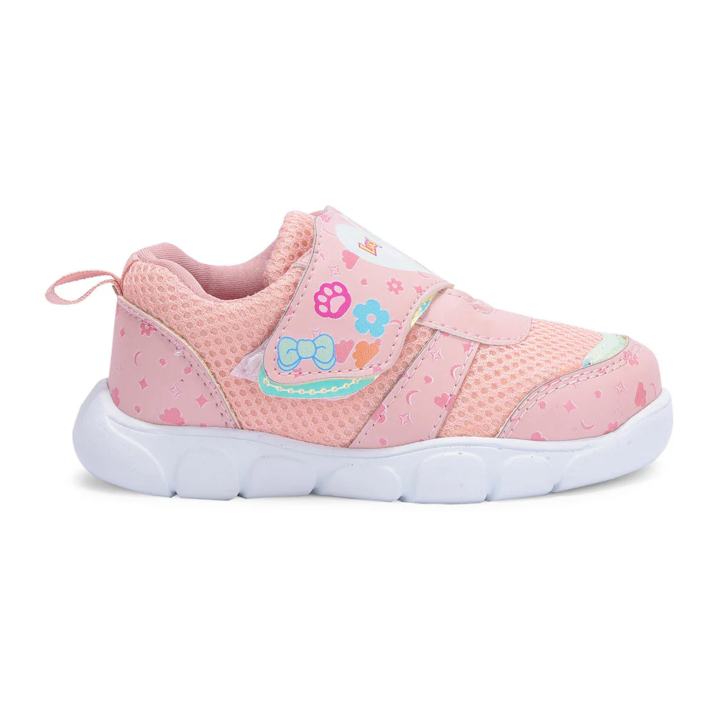 Lucy & Luke By Liberty Kids FLYNN-44 Peach Casual Non Lacing Shoes - Image 2
