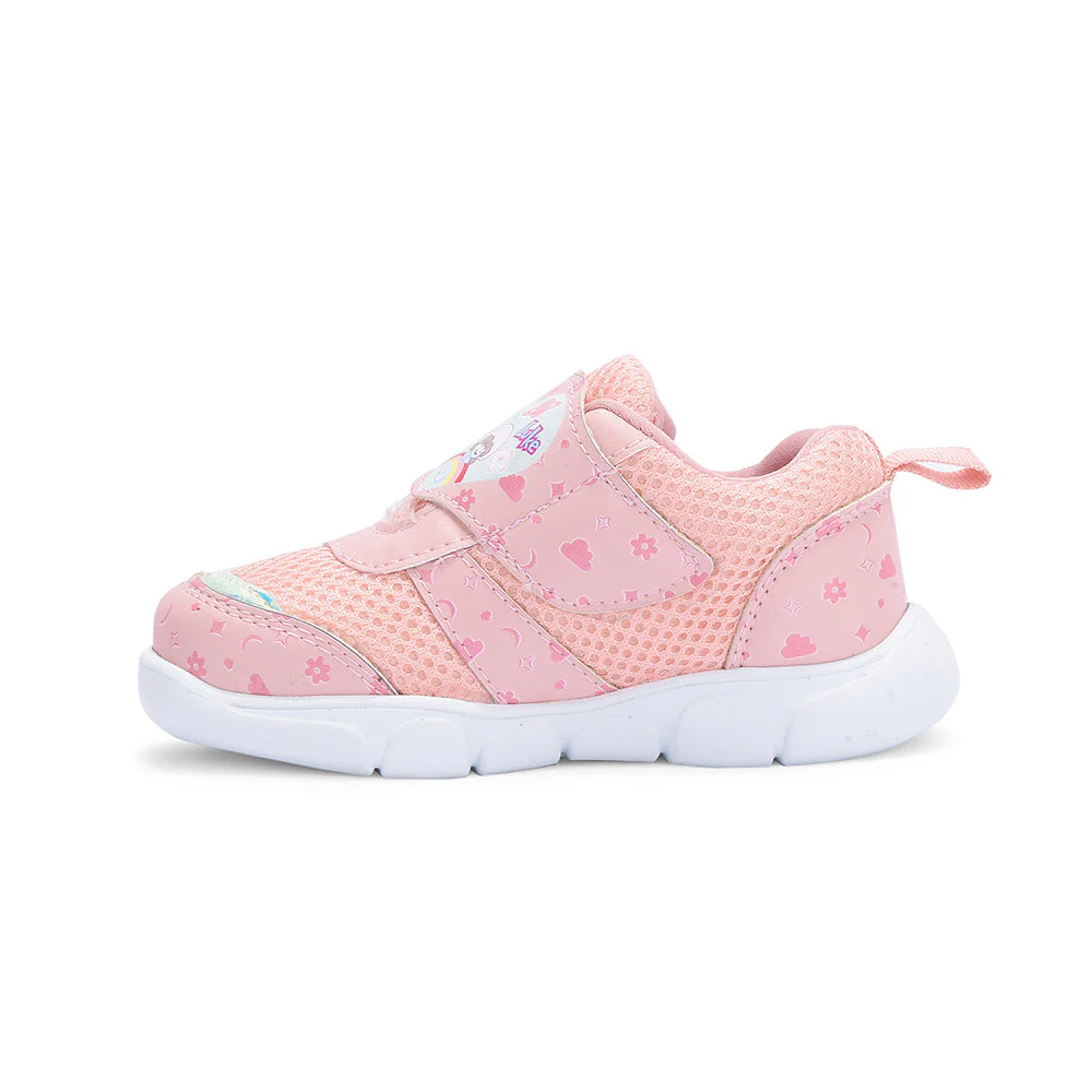 Lucy & Luke By Liberty Kids FLYNN-44 Peach Casual Non Lacing Shoes - Image 3