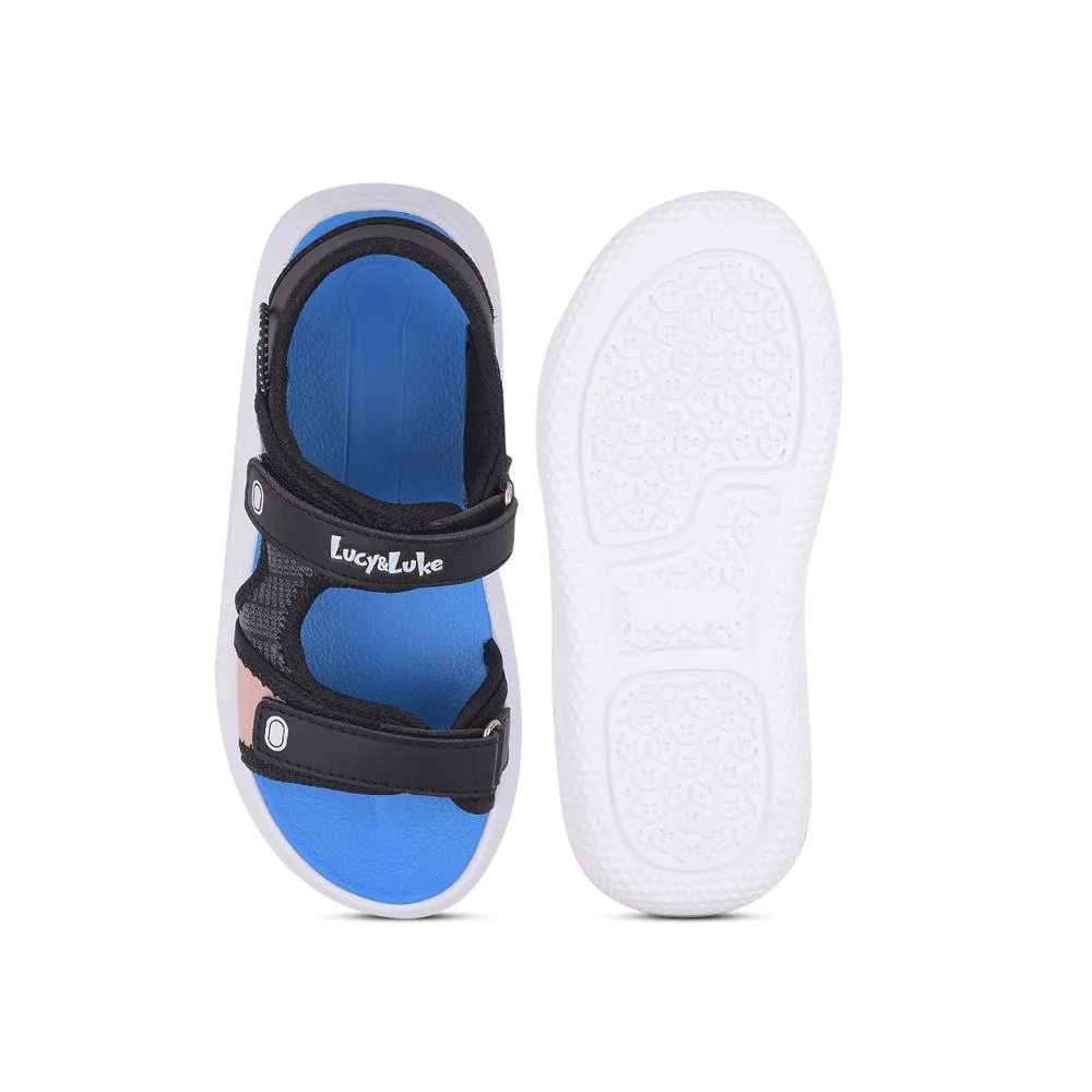 Lucy & Luke By Liberty Kids HIPPO-53 Black Casual Sandal - Image 6