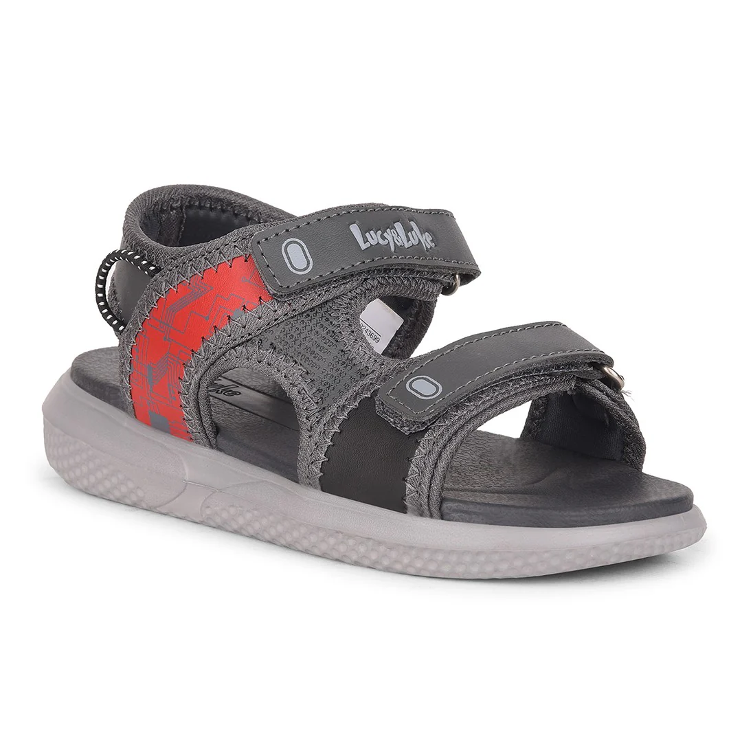 Lucy & Luke By Liberty Kids HIPPO-53 Grey Casual Sandal