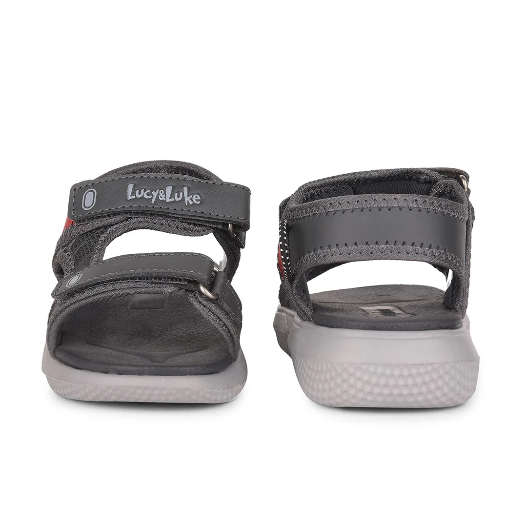 Lucy & Luke By Liberty Kids HIPPO-53 Grey Casual Sandal - Image 7