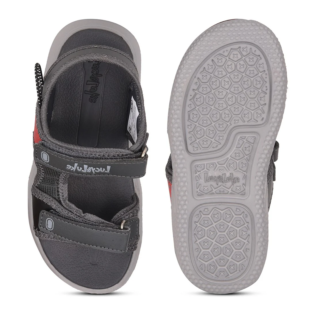 Lucy & Luke By Liberty Kids HIPPO-53 Grey Casual Sandal - Image 8