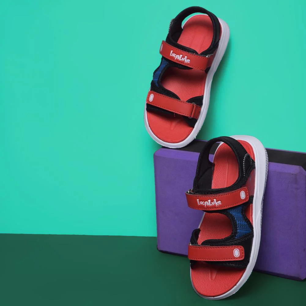 Lucy & Luke By Liberty Kids HIPPO-53 Red Casual Sandal - Image 4